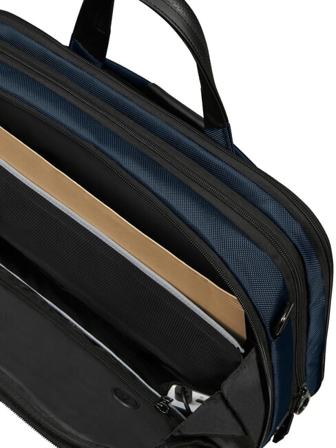 PRO-DLX 6 Expandable 15.6" laptop briefcase blue - Work Briefcases