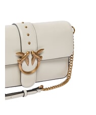 PINKO LOVE ONE CLASSIC SLOUCHY Leather shoulder bag silk white-antique gold - Women&rsquo;s Bags - 3