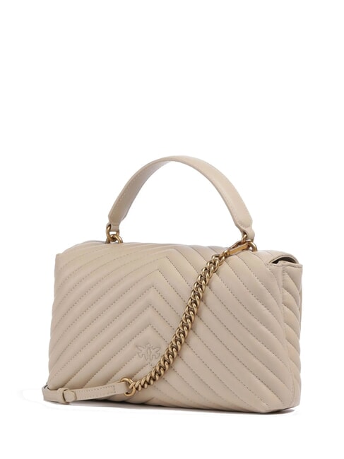 CLASSIC LADY LOVE BAG chevron bag beige-smoky gray-antique gold - Women&rsquo;s Bags