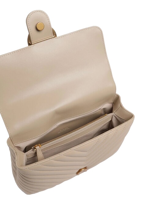 CLASSIC LADY LOVE BAG chevron bag beige-smoky gray-antique gold - Women&rsquo;s Bags