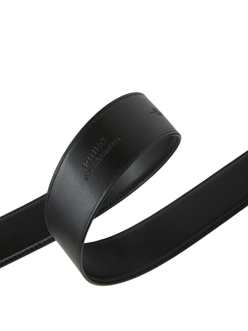 LOVE BERRY Leather belt black-antique gold - Belts