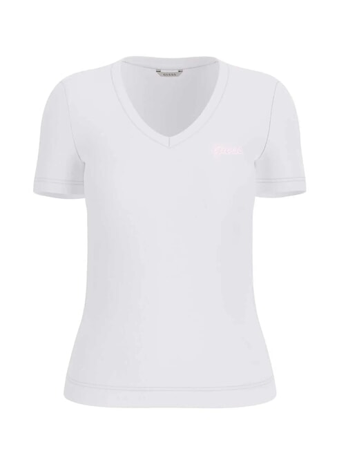 VN SS LIGHT BASIC Soft V-neck T-shirt purwhite - T-shirt