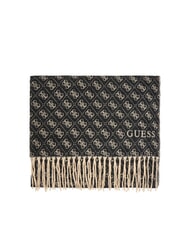 GUESS 4G LOGO Fringed scarf BLACK - Scarves - 3