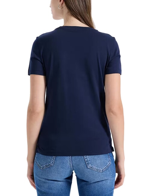 PEARLS LOVE TRIANGLE T-shirt with print and applications blue suit - T-shirt