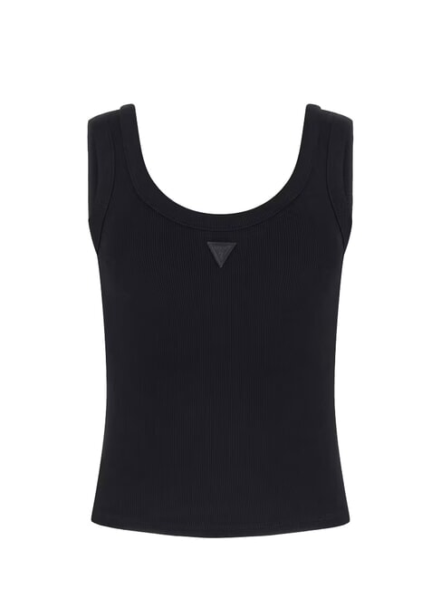 TRIANGLE PATCH Tank top jetbla - T-shirt