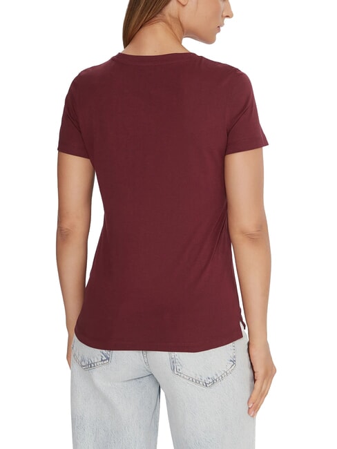 PEARLS LOVE TRIANGLE T-shirt with print and applications red black - T-shirt