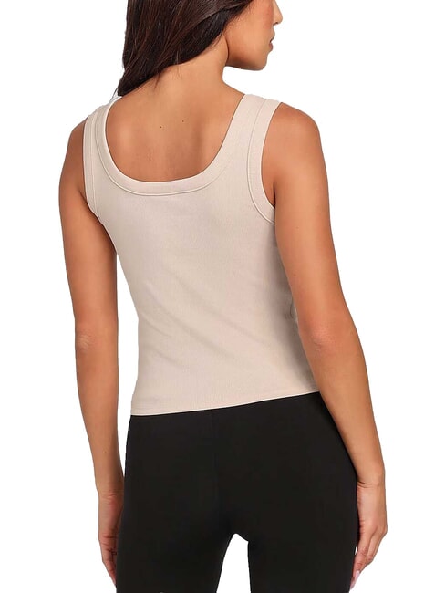 TRIANGLE PATCH Tank top smash taupe - T-shirt