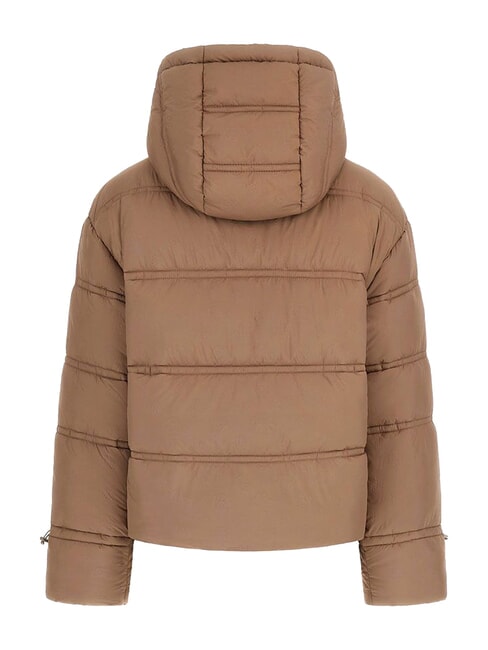 NEW DAISY Down jacket with hood washed taupe multi - Women's down jackets
