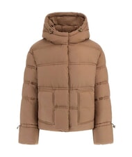 GUESS NEW DAISY Down jacket with hood washed taupe multi - Women's down jackets - 5