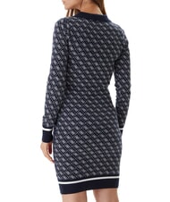 GUESS AUBREY Knitted dress 4g blue and cream - Woman Clothes - 2