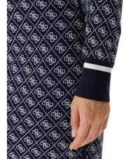 GUESS AUBREY Knitted dress 4g blue and cream - Woman Clothes - 4