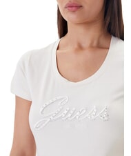 GUESS SCRIPT Short-sleeved T-shirt muted stone - T-shirt - 3