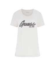GUESS HOT FIX Cotton T-Shirt muted stone - T-shirt - 4