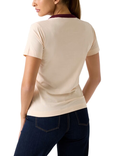 COLLEGE Cotton T-Shirt peach peony - T-shirt