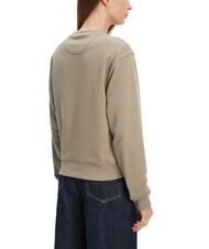 GUESS STUDDED LOVE Crewneck sweatshirt with stud print sage leaf - Women's Sweatshirts - 2