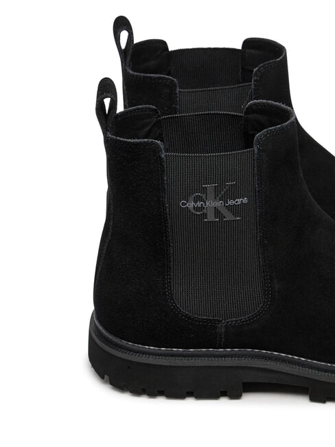 CK JEANS Suede ankle boots triple black - Men&rsquo;s shoes
