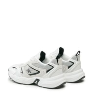 CALVIN KLEIN RETRO TENNIS Mesh and suede leather sneakers white - Women&rsquo;s shoes - 6