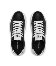 CALVIN KLEIN CK JEANS  Chunky Cupsole Leather sneakers black - Women&rsquo;s shoes - 5