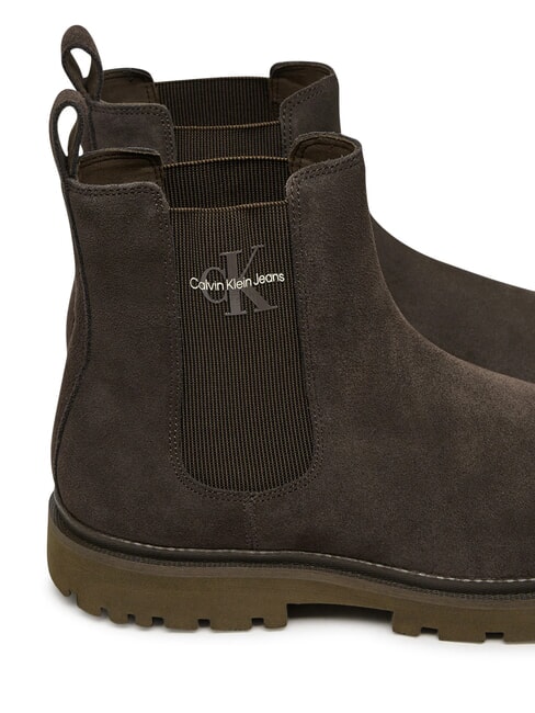 CK JEANS Suede ankle boots brown - Men&rsquo;s shoes