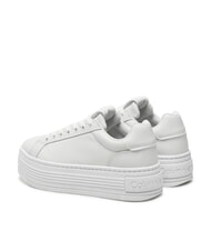 CALVIN KLEIN BOLD PLATF LOW Leather sneakers white - Women&rsquo;s shoes - 5