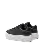 CALVIN KLEIN BOLD PLATF LOW Leather sneakers black - Women&rsquo;s shoes - 5