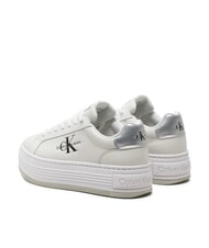 CALVIN KLEIN BOLD LOW LACE Leather platform sneakers white - Women&rsquo;s shoes - 6