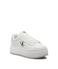 CALVIN KLEIN BOLD LOW LACE Leather platform sneakers white - Women&rsquo;s shoes - 3