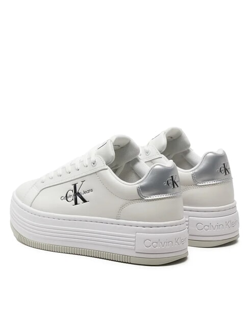 BOLD LOW LACE Leather platform sneakers white - Women&rsquo;s shoes