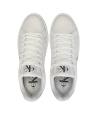 CALVIN KLEIN BOLD LOW LACE Leather platform sneakers white - Women&rsquo;s shoes - 5