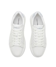 CALVIN KLEIN CK JEANS  Chunky Cupsole Leather sneakers white - Women&rsquo;s shoes - 4