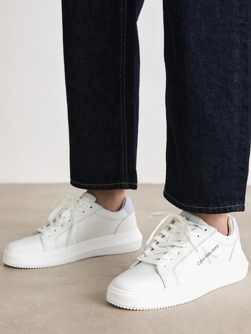 CK JEANS  Chunky Cupsole Leather sneakers white - Women&rsquo;s shoes