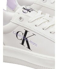 CALVIN KLEIN CK JEANS  Chunky Cupsole Leather sneakers white - Women&rsquo;s shoes - 3