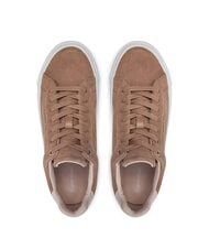 CALVIN KLEIN FLATFORM CUP LACE UP Suede leather sneakers brown - Women&rsquo;s shoes - 4