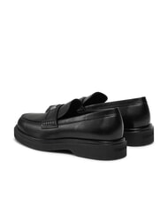 CALVIN KLEIN LOAFER W/HW LTH Leather moccasin black - Women&rsquo;s shoes - 5