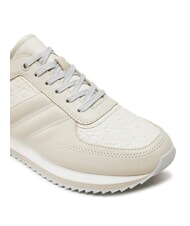 CALVIN KLEIN RUNNER LACE UP SAFF Leather sneakers grey - Women&rsquo;s shoes - 3