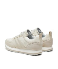 CALVIN KLEIN RUNNER LACE UP SAFF Leather sneakers grey - Women&rsquo;s shoes - 5