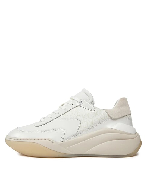 WEDGE MONO Leather sneakers white - Women&rsquo;s shoes