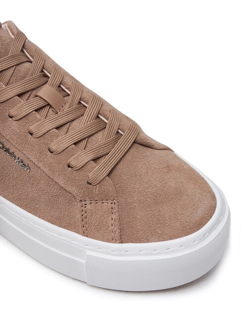 FLATFORM CUP LACE UP Suede leather sneakers brown - Women&rsquo;s shoes