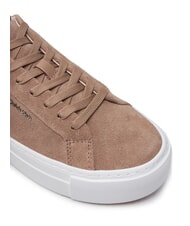 CALVIN KLEIN FLATFORM CUP LACE UP Suede leather sneakers brown - Women&rsquo;s shoes - 3