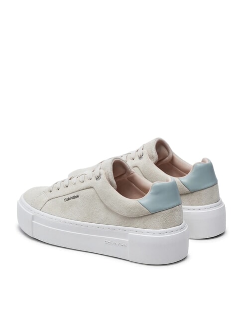 FLATFORM CUP LACE UP Suede leather sneakers beige - Women&rsquo;s shoes