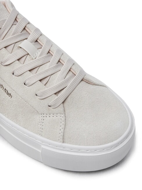 FLATFORM CUP LACE UP Suede leather sneakers beige - Women&rsquo;s shoes