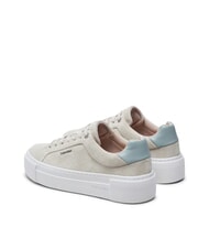 CALVIN KLEIN FLATFORM CUP LACE UP Suede leather sneakers beige - Women&rsquo;s shoes - 5