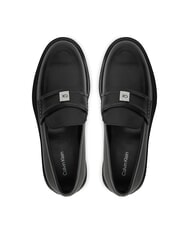 CALVIN KLEIN LOAFER W/HW LTH Leather moccasin black - Women&rsquo;s shoes - 4