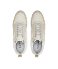 CALVIN KLEIN RUNNER LACE UP SAFF Leather sneakers grey - Women&rsquo;s shoes - 4