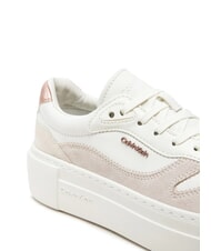 CALVIN KLEIN FF CUPSOLE LACE UP Leather sneakers white - Women&rsquo;s shoes - 3