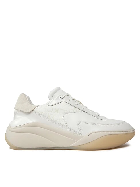 WEDGE MONO Leather sneakers white - Women&rsquo;s shoes