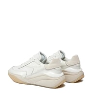 CALVIN KLEIN WEDGE MONO Leather sneakers white - Women&rsquo;s shoes - 6