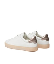 CALVIN KLEIN CUPSOLE LACE UP PEARL Leather sneakers white - Women&rsquo;s shoes - 5