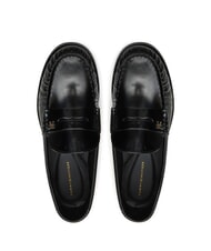 TOMMY HILFIGER TH MONOGRAM Shiny leather loafers black - Women&rsquo;s shoes - 3