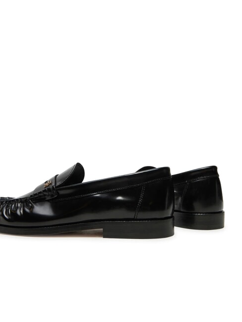 TH MONOGRAM Shiny leather loafers black - Women&rsquo;s shoes